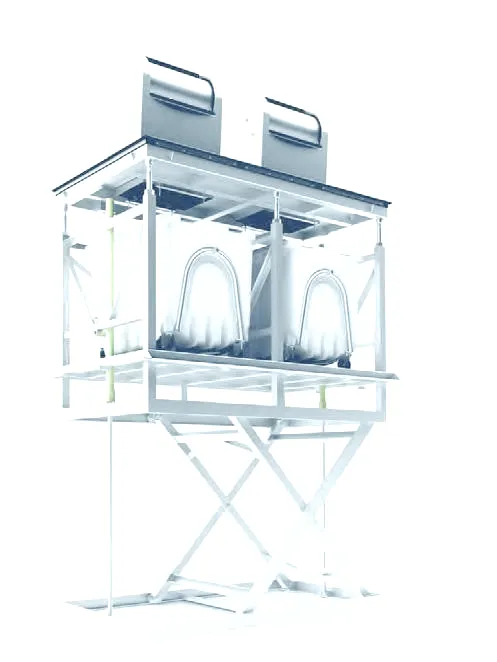 Componenti sistema Back Sounete con torrini di conferimento