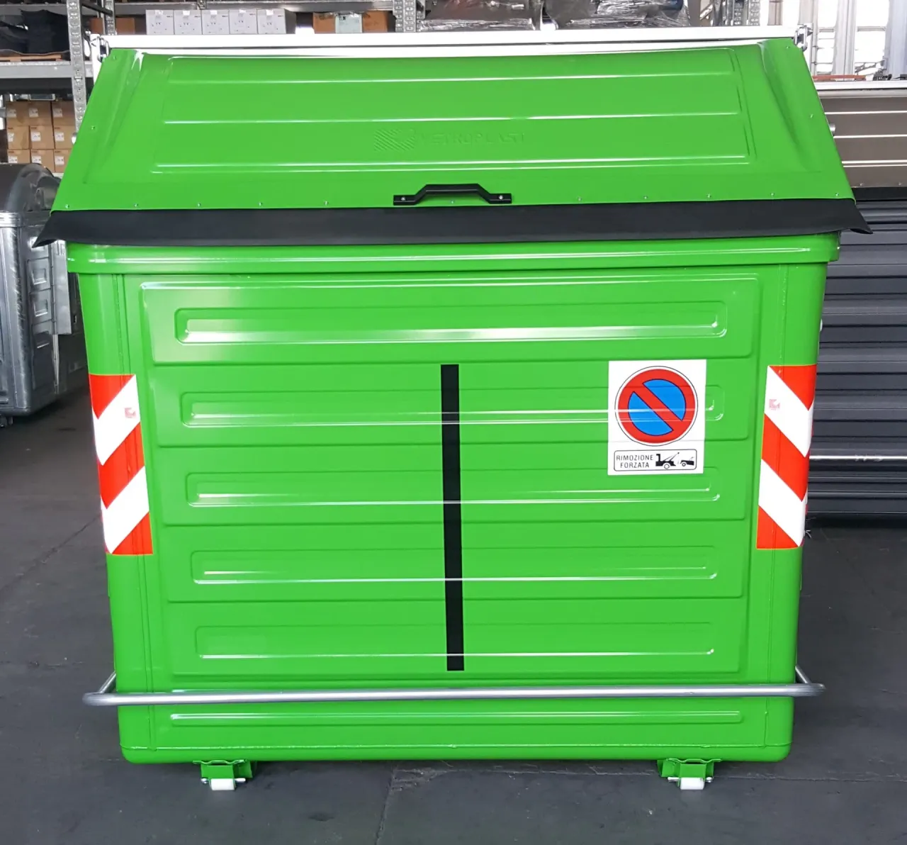 Cassonetto Vetroplast Euro 3200 per raccolta differenziata