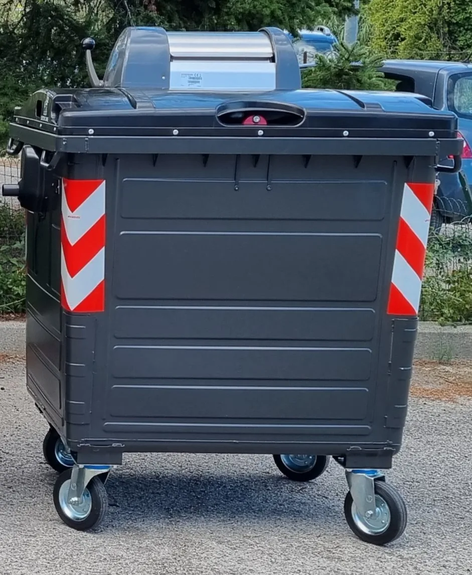 Cassonetto carrellato Vetroplast Genesi 1100 per raccolta differenziata