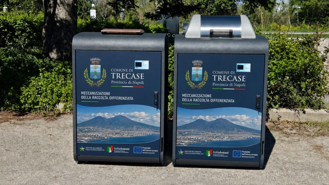 Isola ecologica Vetroplast Green Point 360 in sito