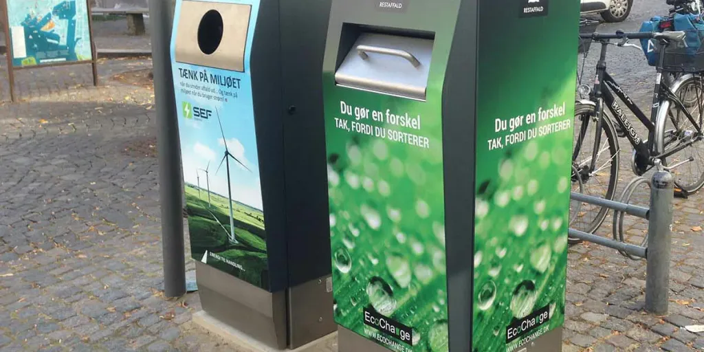 WasteMate solar-powered compacting smart litter bins for streets and public spaces